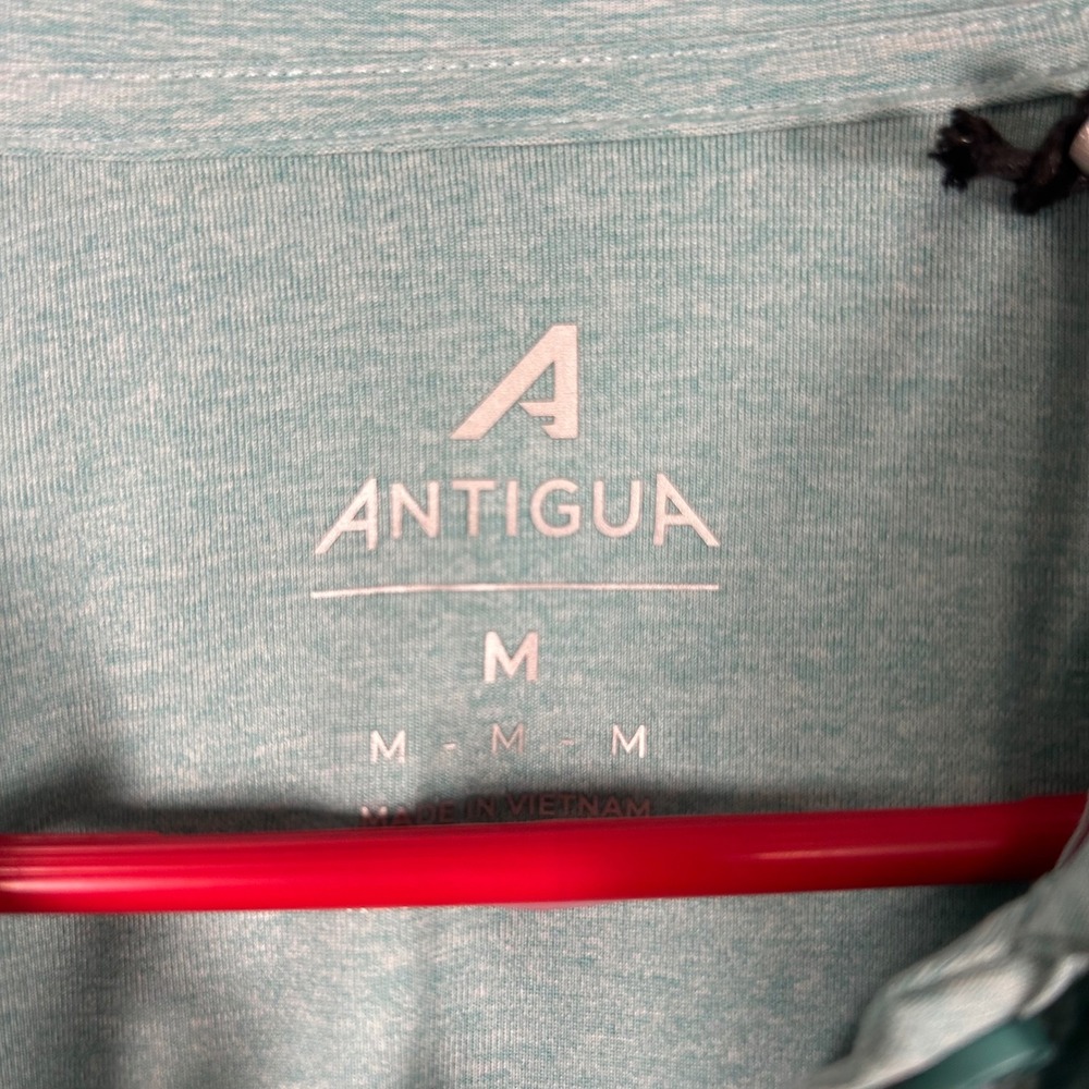Antigua Polo Shirt Women Medium Teal NEW Scott Lake Golf Club Heathered 105239 - Picture 5 of 7